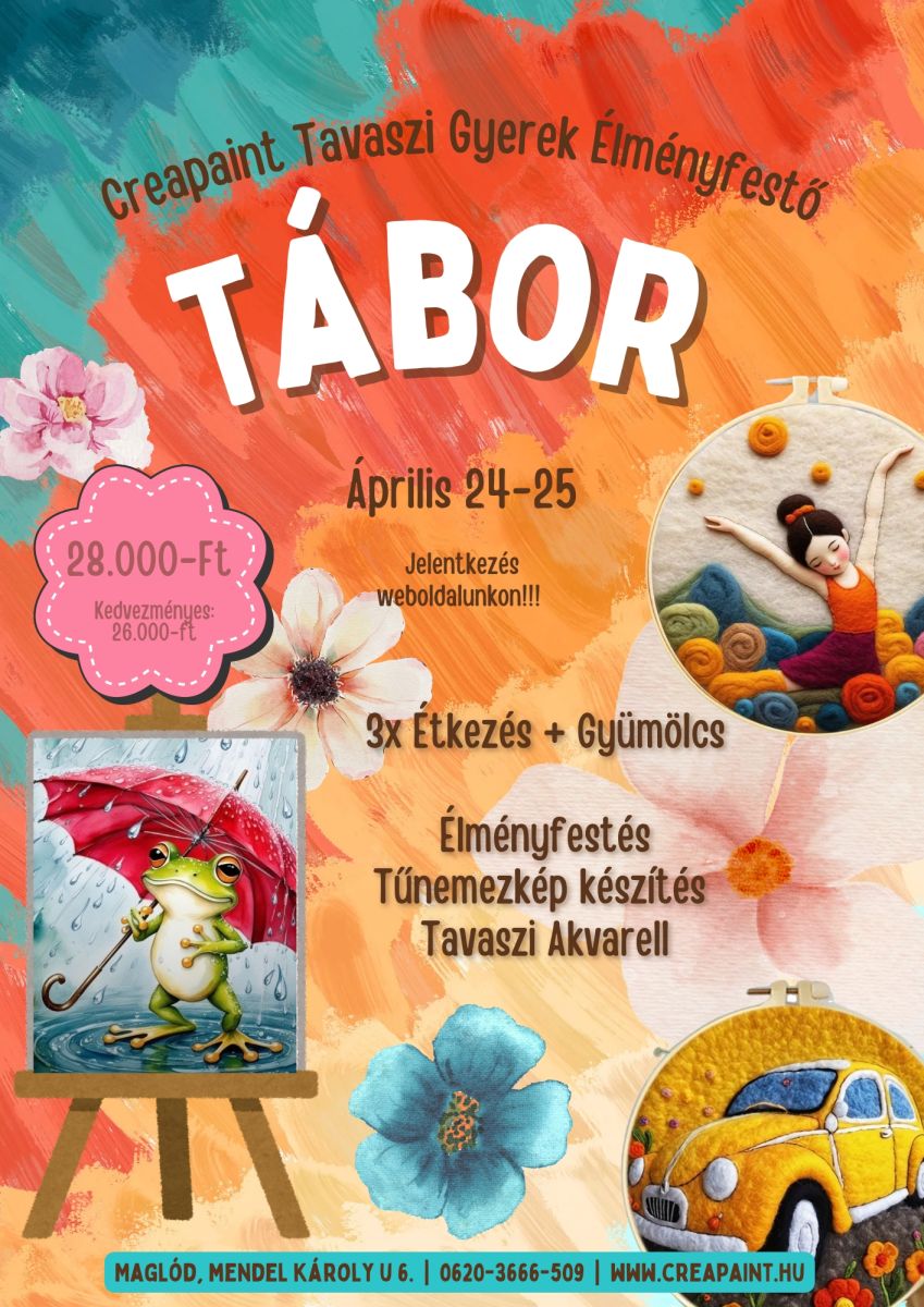 Tavaszi lmnyfest Gyerek Tbor Nemezkp ksztssel!